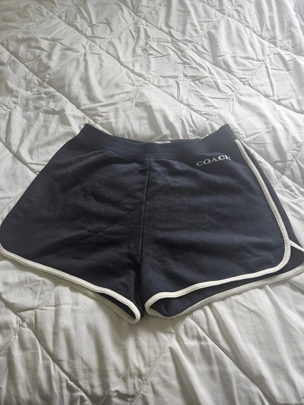 Coach Navy Shorts with White Trim